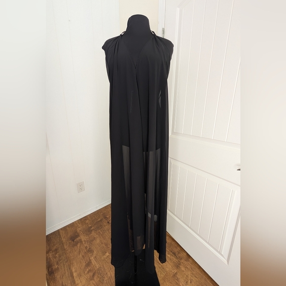 Versatile Multi-Way Black Maxi Dress | Convertible Infinity Dress / Coverup - Picture 6 of 10